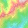 Mapa topográfico Quasquara, altitude, relevo