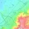 Mapa topográfico Willersey, altitude, relevo