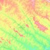 Mapa topográfico Caçu, altitude, relevo