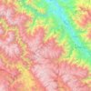 Mapa topográfico Huanta, altitude, relevo