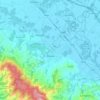 Mapa topográfico Quarrata, altitude, relevo