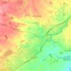 Mapa topográfico Tetbury Upton, altitude, relevo