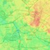 Mapa topográfico Mitte, altitude, relevo