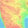 Mapa topográfico Krishna River, altitude, relevo