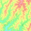 Mapa topográfico Gastão Vidigal, altitude, relevo