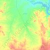 Mapa topográfico Chorrochó, altitude, relevo