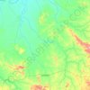 Mapa topográfico Jussara, altitude, relevo