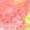 Mapa topográfico 锡林郭勒盟, altitude, relevo