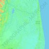 Mapa topográfico Pontal do Ipiranga, altitude, relevo