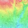 Mapa topográfico Hegarmanah, altitude, relevo