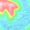 Mapa topográfico Canta Galo, altitude, relevo