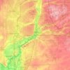 Mapa topográfico Joliet, altitude, relevo