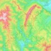 Mapa topográfico Piatra Craiului, altitude, relevo