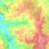 Mapa topográfico Baudres, altitude, relevo