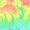 Mapa topográfico Saint-Caradec-Trégomel, altitude, relevo