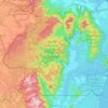 Mapa topográfico APA Estadual de Guaratuba, altitude, relevo