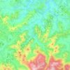 Mapa topográfico Oztibarre, altitude, relevo