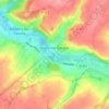 Mapa topográfico Ligny-sur-Canche, altitude, relevo