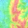 Mapa topográfico Nossa Senhora do Pópulo, altitude, relevo