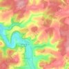 Mapa topográfico Demange-aux-Eaux, altitude, relevo