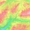 Mapa topográfico Ormont-Dessous, altitude, relevo