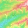 Mapa topográfico Pastricciola, altitude, relevo