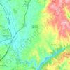 Mapa topográfico São Pedro de Tomar, altitude, relevo
