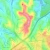 Mapa topográfico Vila Antena Montanhês, altitude, relevo