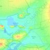 Mapa topográfico Great Rann of Kutch, altitude, relevo