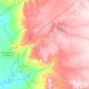 Mapa topográfico Jaburuna, altitude, relevo