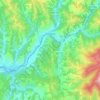 Mapa topográfico Ilva Mică, altitude, relevo