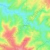 Mapa topográfico Étrœungt, altitude, relevo