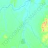 Mapa topográfico Britânia, altitude, relevo