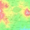Mapa topográfico El Progreso, altitude, relevo