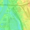 Mapa topográfico 1095, altitude, relevo