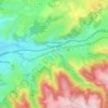 Mapa topográfico Le Chambon-Feugerolles, altitude, relevo