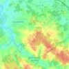 Mapa topográfico Saint-Hilaire-du-Bois, altitude, relevo