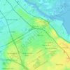 Mapa topográfico Victoria, altitude, relevo