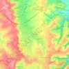 Mapa topográfico Bettviller, altitude, relevo