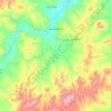 Mapa topográfico Орхон, altitude, relevo