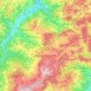 Mapa topográfico Montese, altitude, relevo