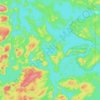 Mapa topográfico Wabaskang Lake, altitude, relevo