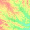 Mapa topográfico Butler County, altitude, relevo