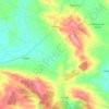Mapa topográfico Gómara, altitude, relevo
