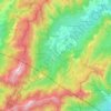 Mapa topográfico Rascafría, altitude, relevo