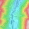 Mapa topográfico La Chapelle, altitude, relevo