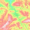 Mapa topográfico Queixada, altitude, relevo