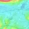 Mapa topográfico Hesdin, altitude, relevo