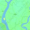 Mapa topográfico Mathbaria Subdistrict, altitude, relevo