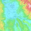 Mapa topográfico Rieti, altitude, relevo